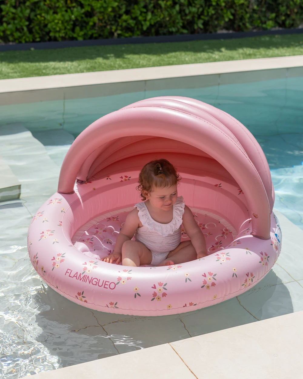 Mini piscina infantil con toldo para jardín – PETUNIA