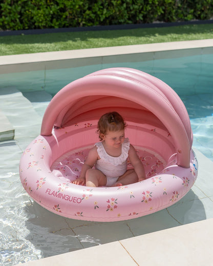 Mini piscina infantil con toldo para jardín – PETUNIA