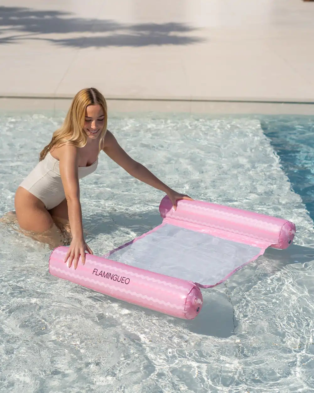 Hamaca flotante para piscina con rejilla – BOOGIE