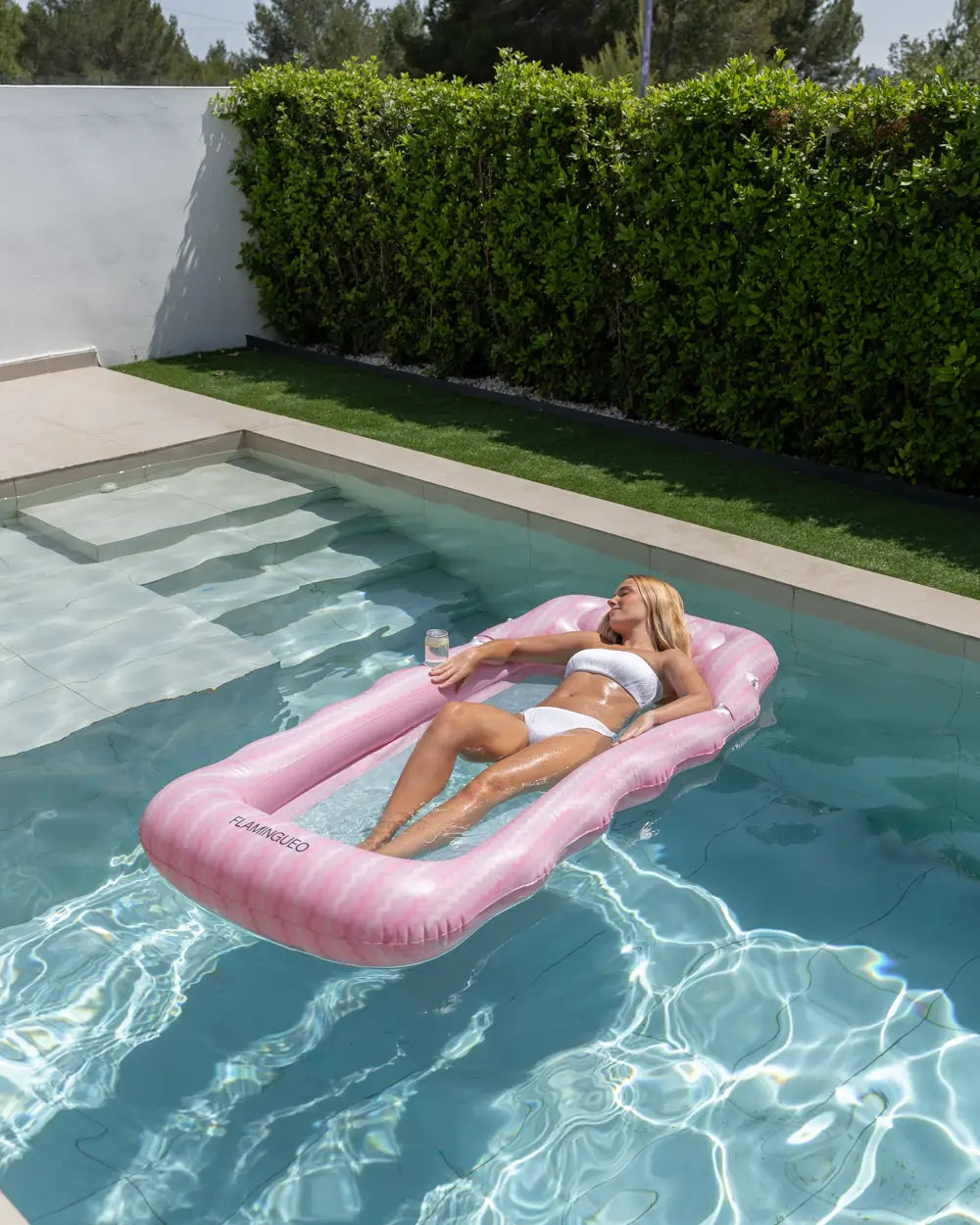 Colchoneta hinchable con parasol – BELMONDO