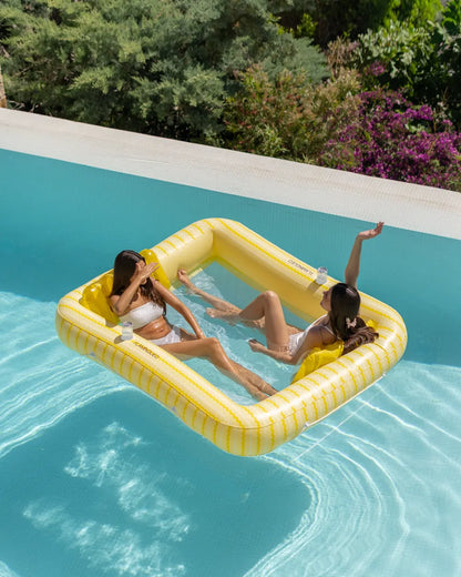 Colchoneta hinchable doble con rejilla – LOLA