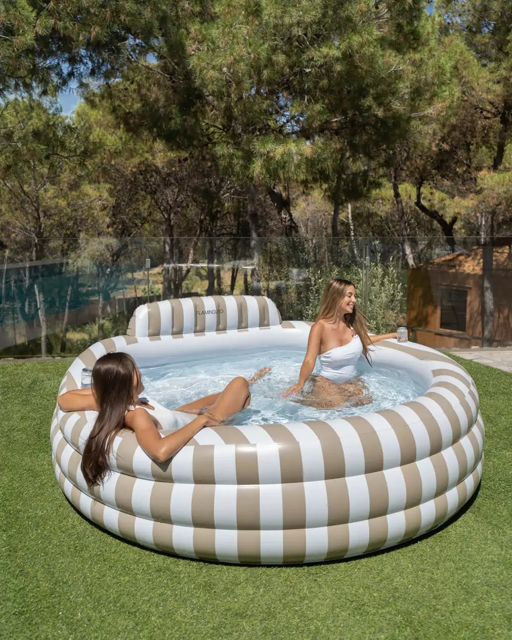 Piscina inflable grande con asiento para jardín – OCEANA
