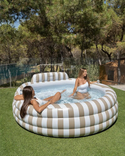 Piscina inflable grande con asiento para jardín – OCEANA