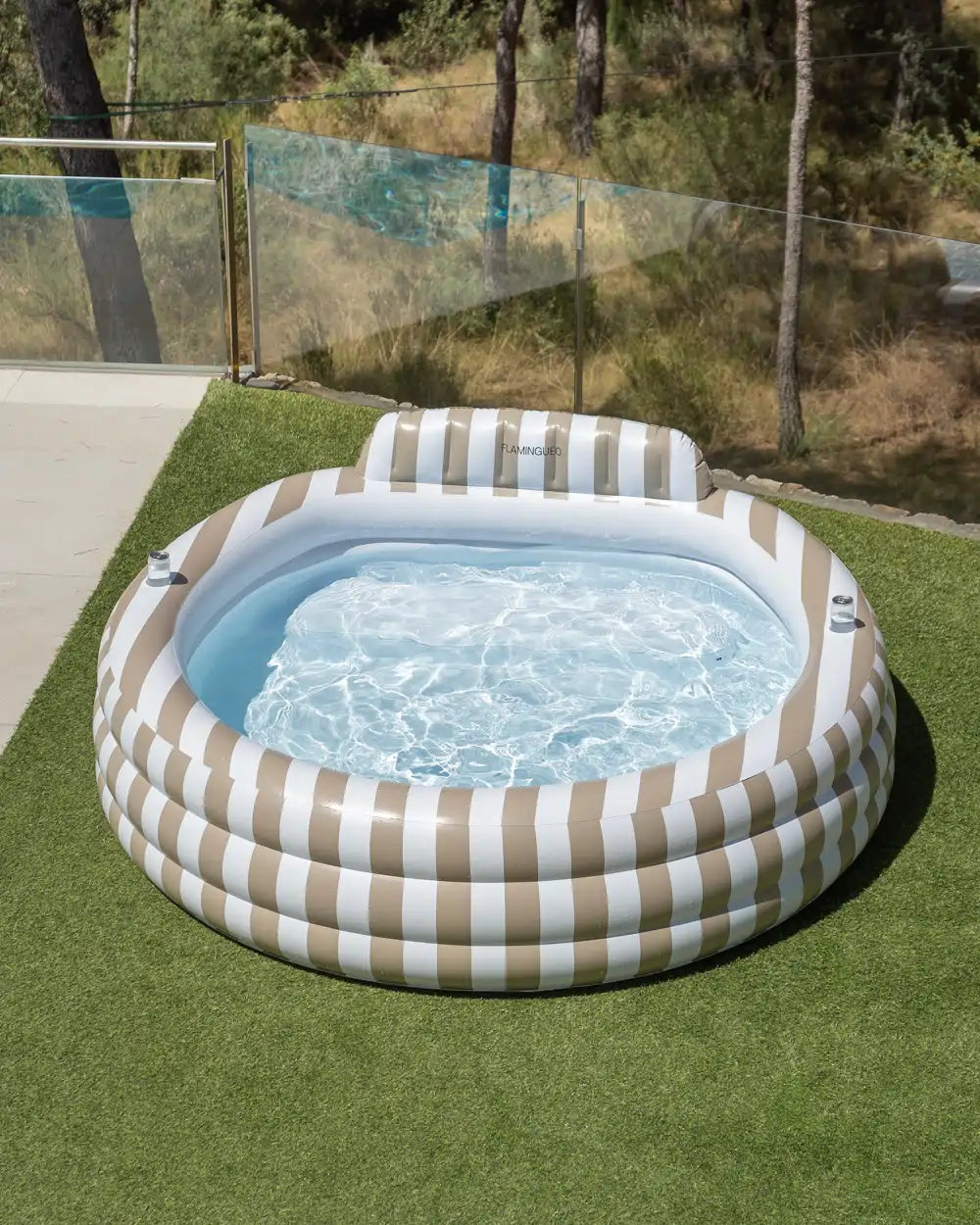 Piscina inflable grande con asiento para jardín – OCEANA