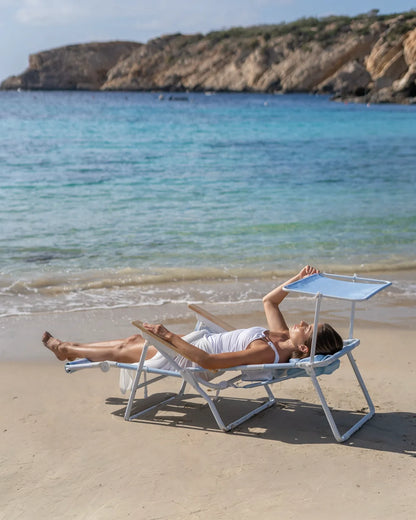 Tumbona de playa reclinable con parasol – CANNES
