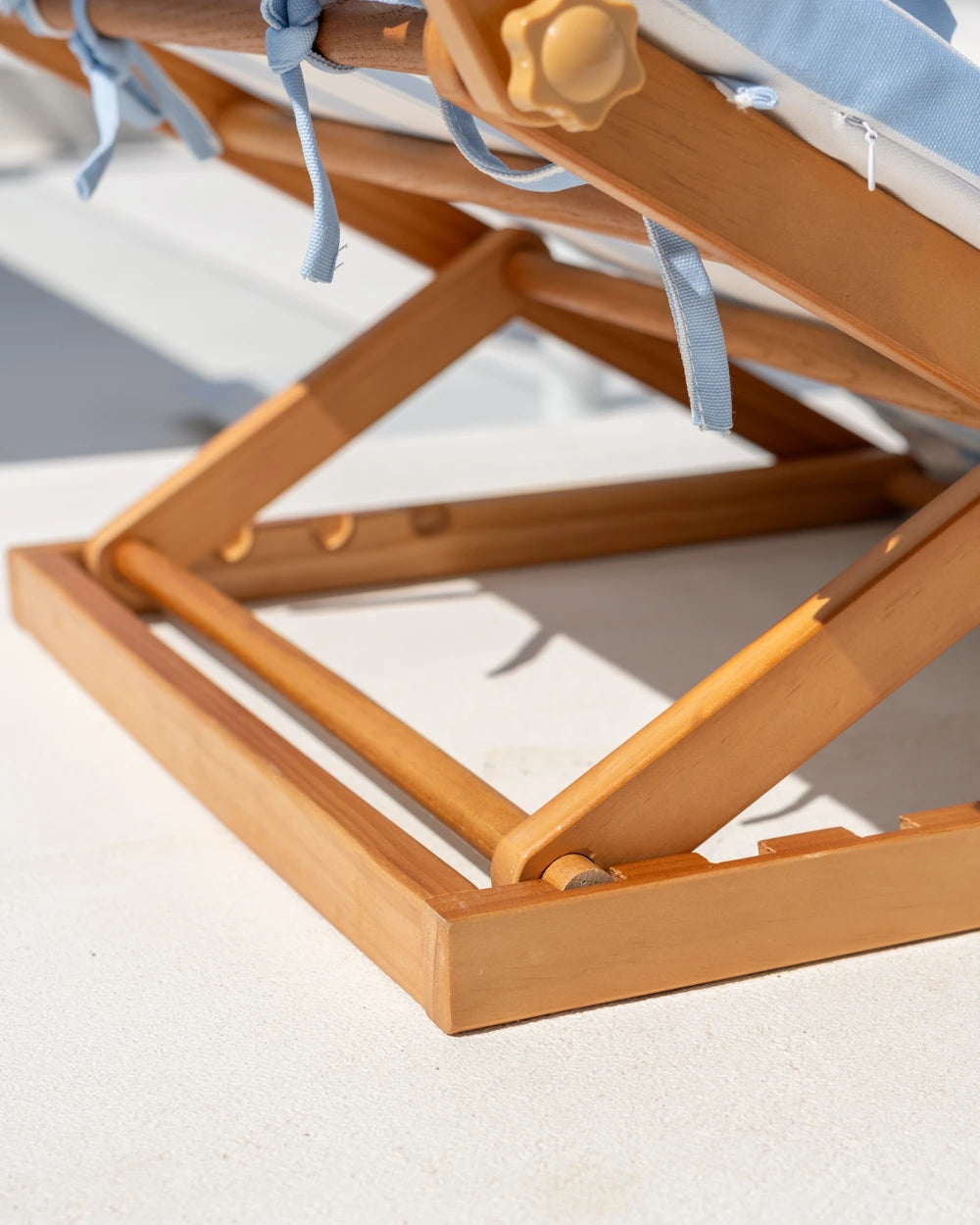 Tumbona plegable de madera con parasol – ARGO