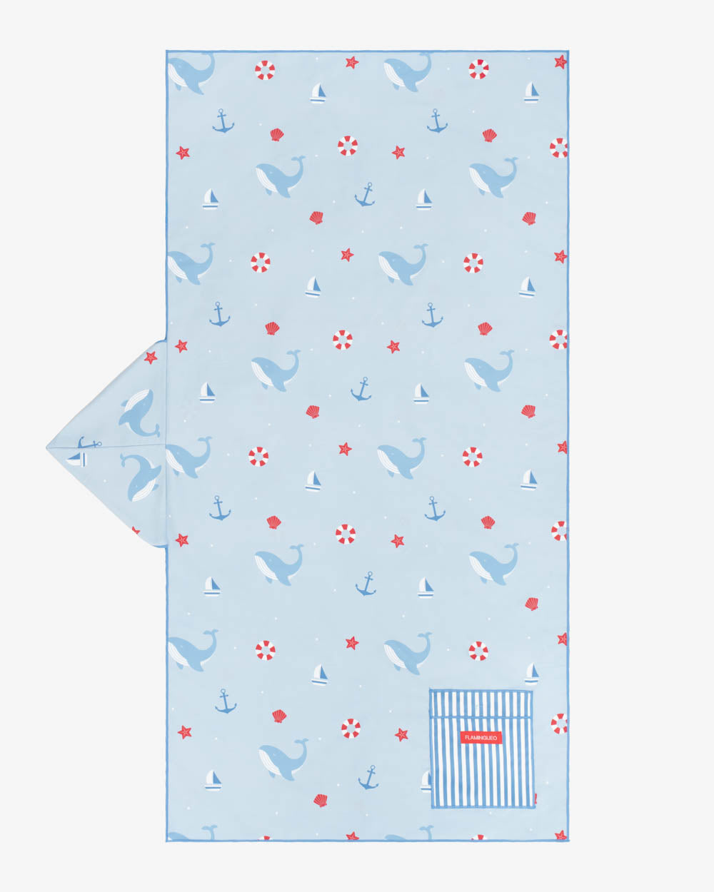 Toalla infantil de microfibra con capucha – MARIN