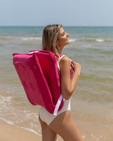 Asiento plegable playa fucsia - MORGAN - Flamingueo