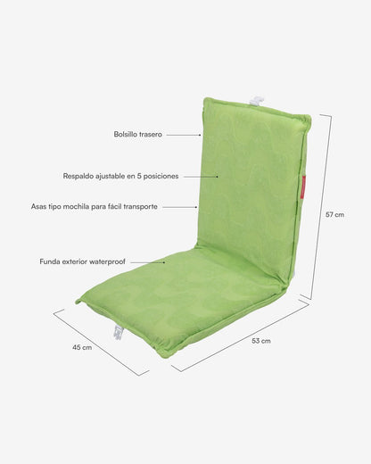 Asiento plegable playa verde - INDIGO - Flamingueo