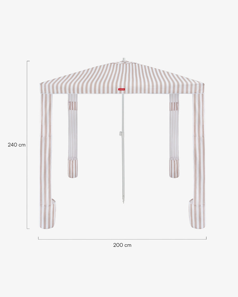 Toldo de playa con bolsillos de arena – SUNGOLD
