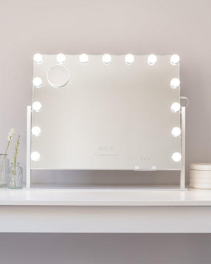 Espejo maquillaje con luz LED - BELLA - Flamingueo
