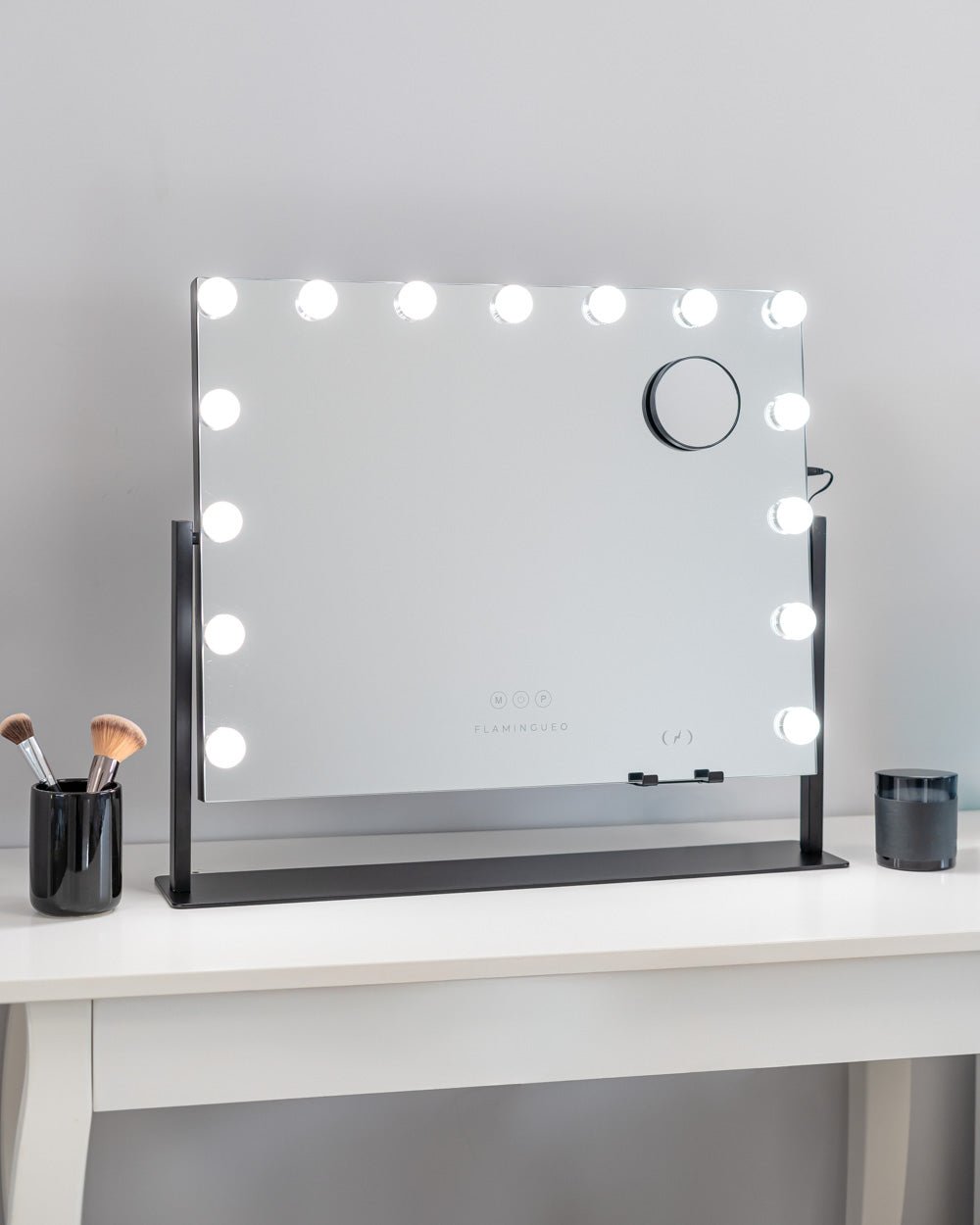 Espejo maquillaje con luz LED - BELLA - Flamingueo