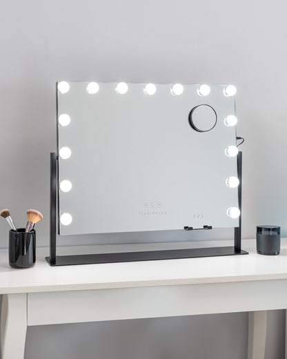 Espejo maquillaje con luz LED - BELLA - Flamingueo