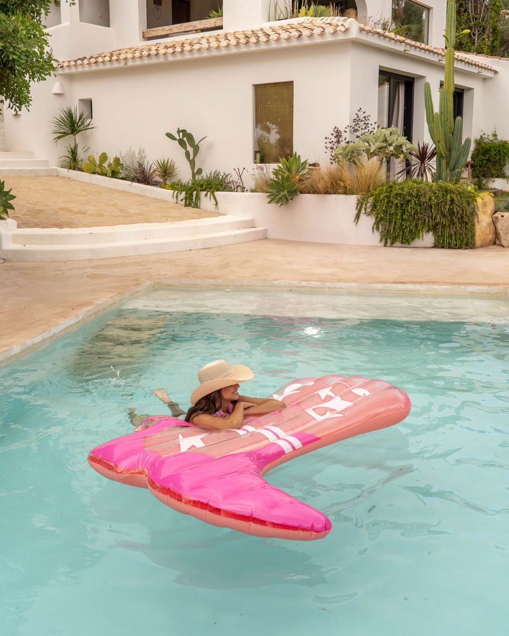 Flotador bota cowboy rosa - BANDIDA - Flamingueo