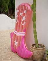 Flotador bota cowboy rosa - BANDIDA - Flamingueo