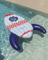 Flotador cohete espacial azul - ARES - Flamingueo