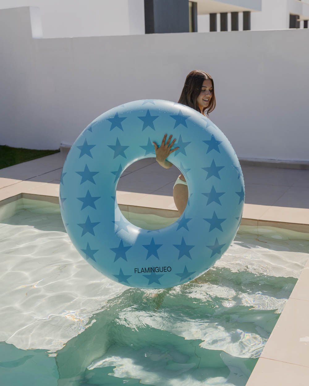 Flotador donut azul - JACKSON - Flamingueo