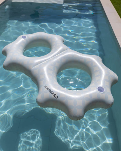 Flotador donut doble aguamarina - CIAO - Flamingueo