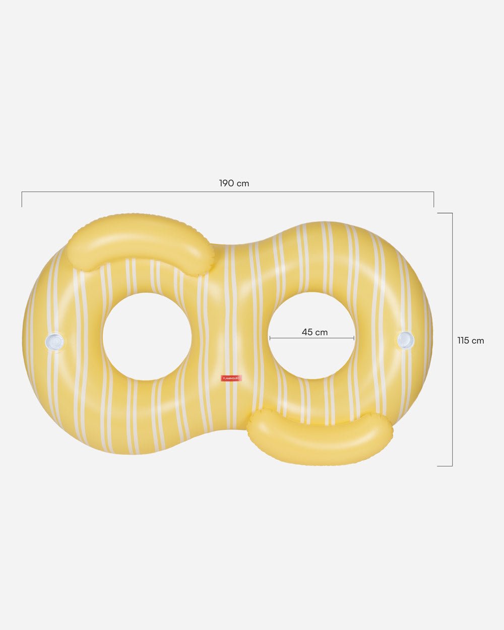 Flotador donut doble amarillo - LISBON - Flamingueo
