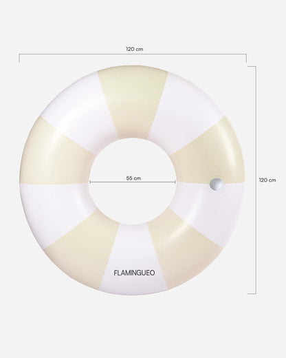 Flotador donut XL beige - VICTORIA - Flamingueo