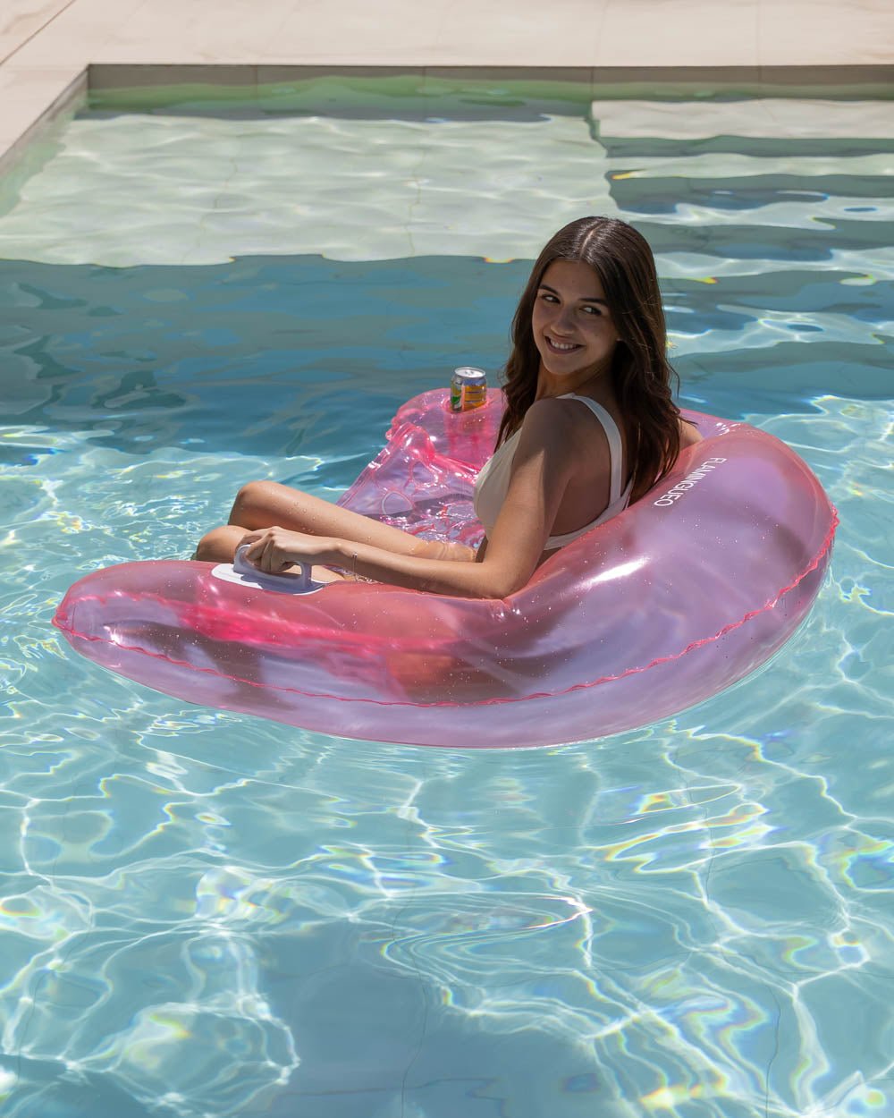 Flotador estilo silla rosa - CRETA - Flamingueo