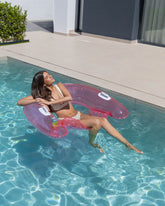 Flotador estilo silla rosa - CRETA - Flamingueo