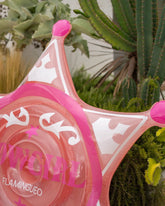 Flotador estrella cowboy naranja - TEXAS - Flamingueo