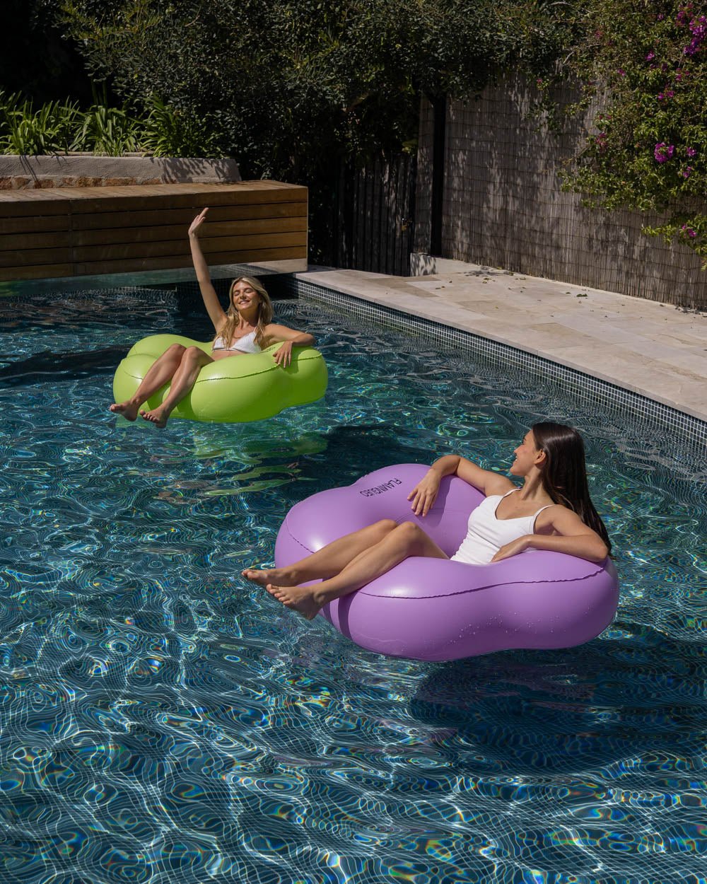 Flotador flor verde - BONNIE - Flamingueo