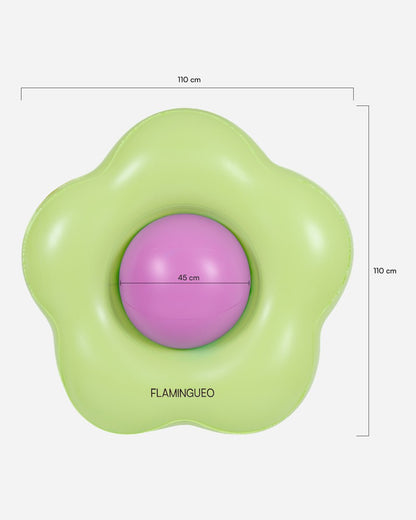 Flotador flor verde - BONNIE - Flamingueo