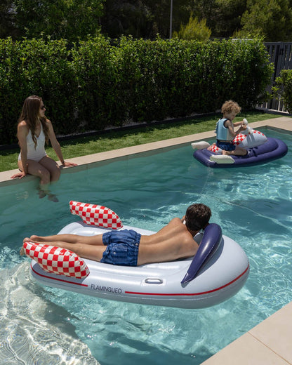 Flotador nave espacial azul - GALACTIC - Flamingueo