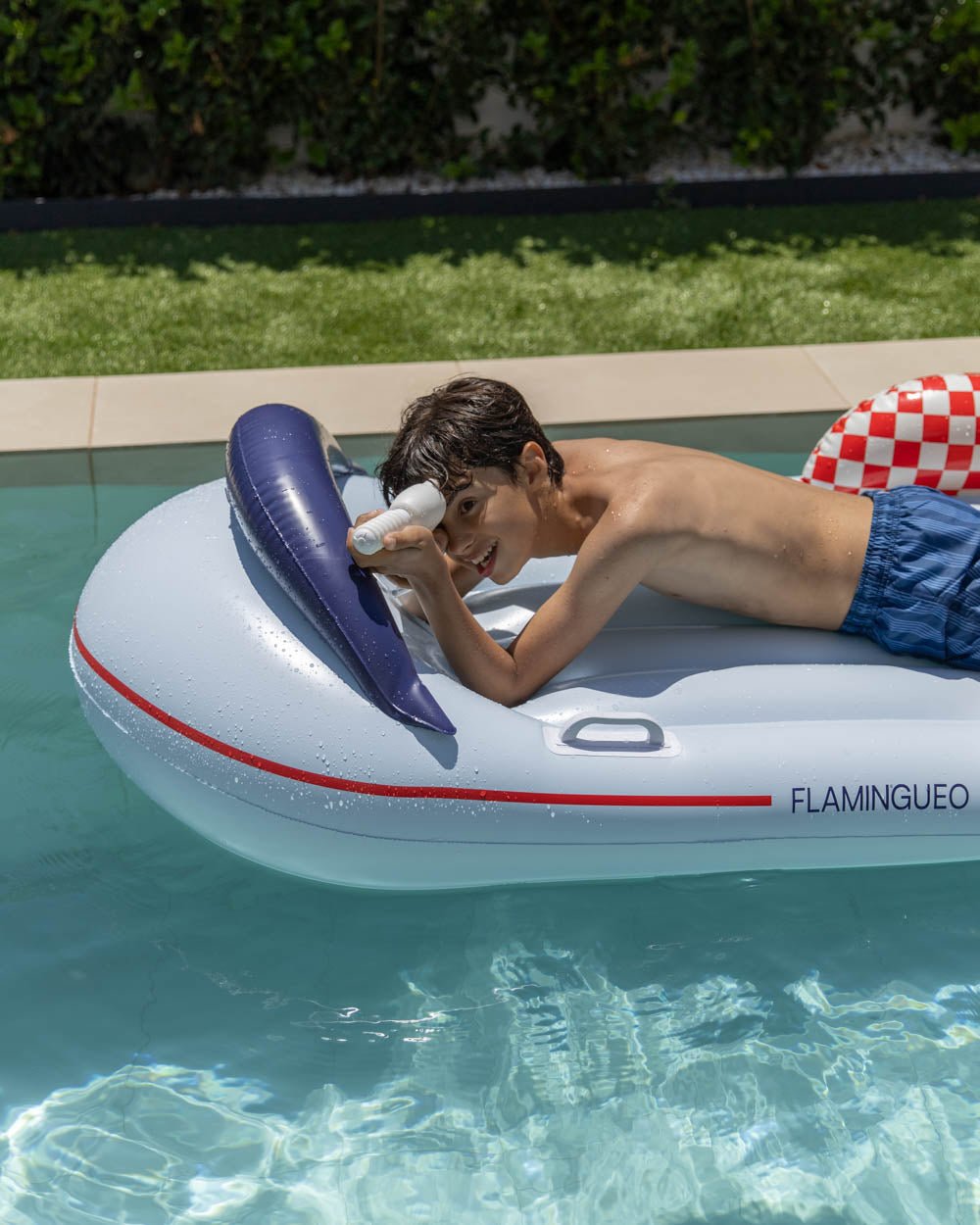 Flotador nave espacial azul - GALACTIC - Flamingueo