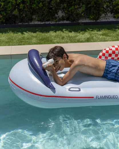 Flotador nave espacial azul - GALACTIC - Flamingueo