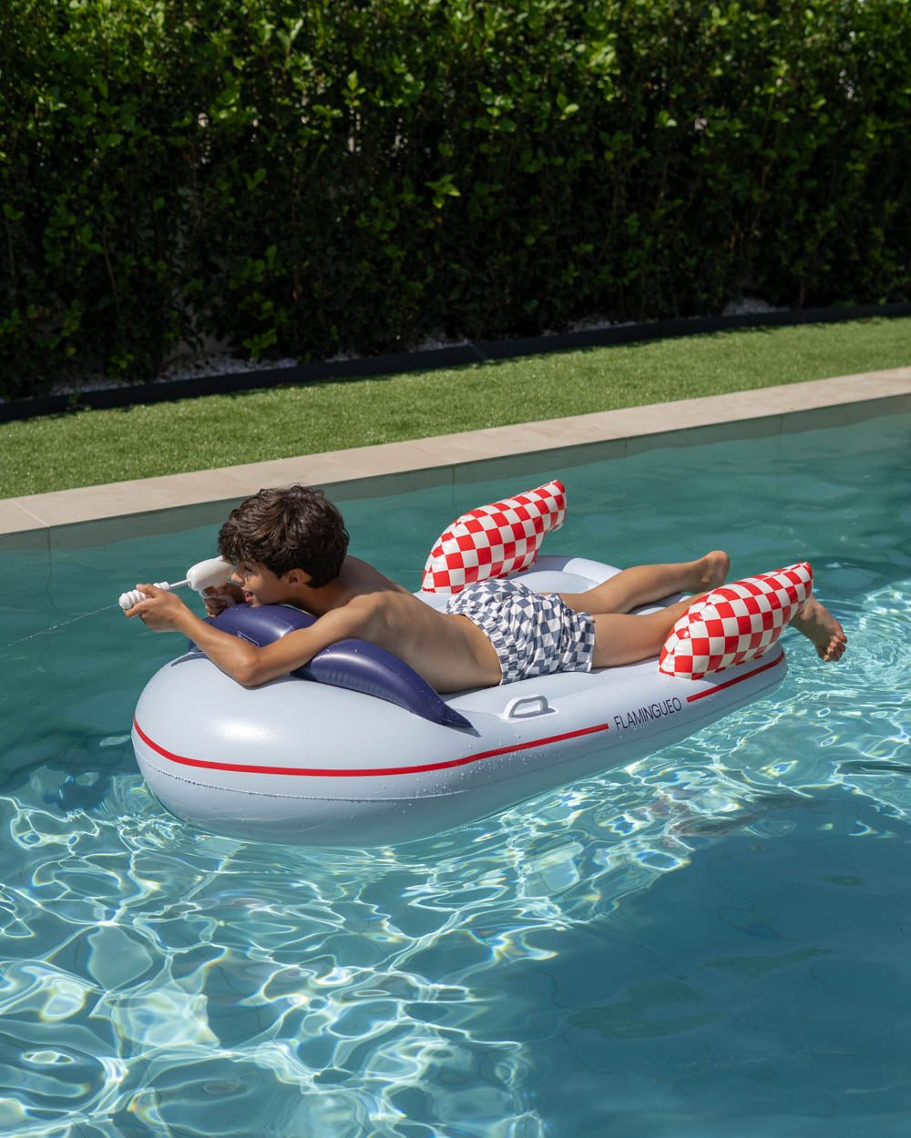 Flotador nave espacial azul - GALACTIC - Flamingueo