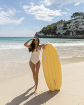 Flotador tabla surf amarilla - SANREMO - Flamingueo