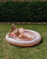 Flotador tanning pool redonda rosa - LUNA - Flamingueo