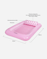 Flotador tanning pool rosa - PORTOFINO - Flamingueo