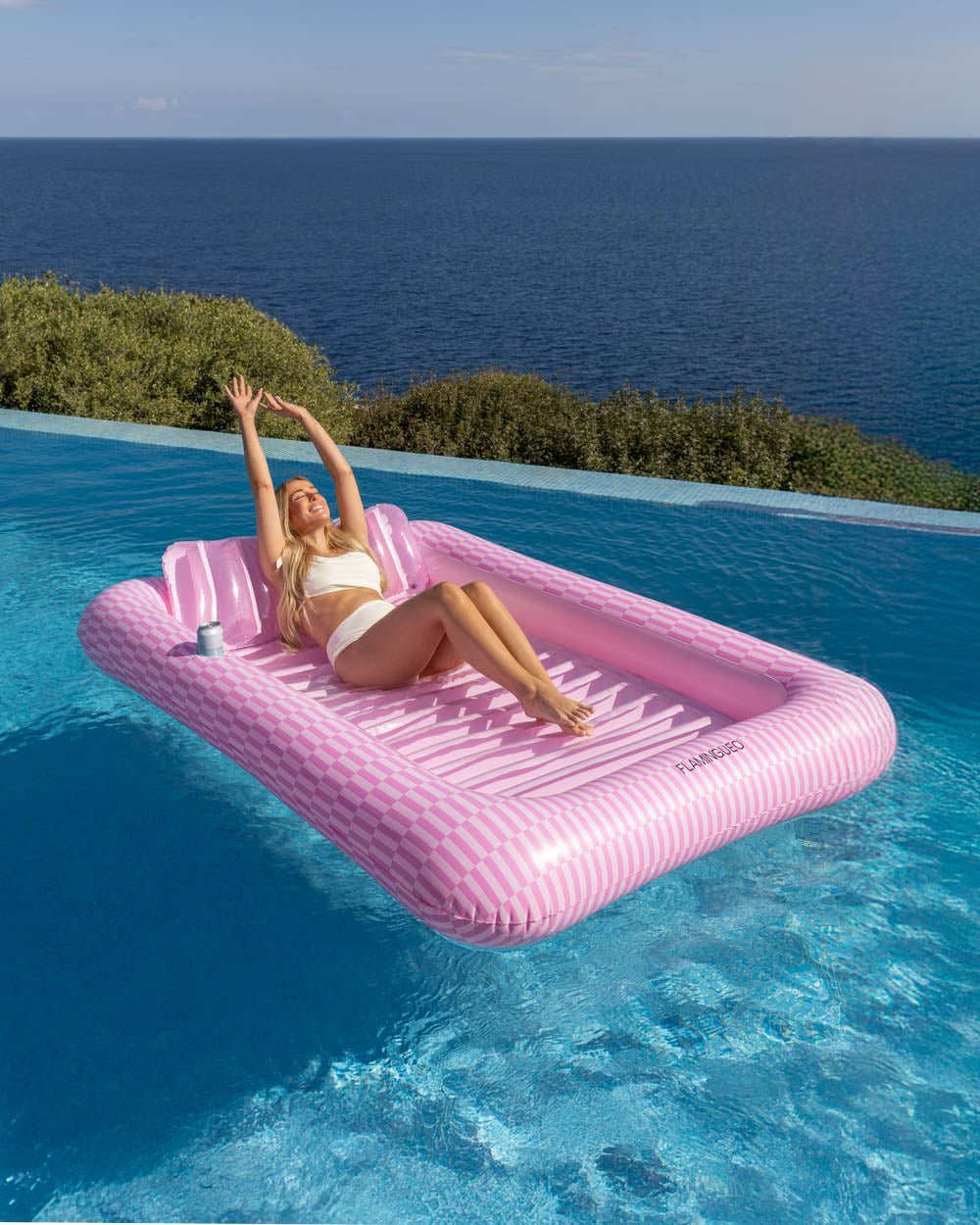 Flotador tanning pool rosa - PORTOFINO - Flamingueo