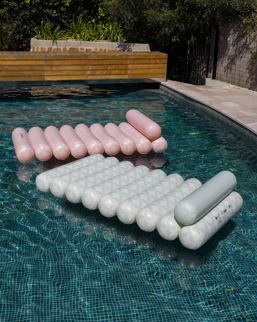 Flotador tumbona aguamarina - RIVIERA - Flamingueo