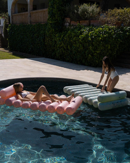 Flotador tumbona aguamarina - RIVIERA - Flamingueo