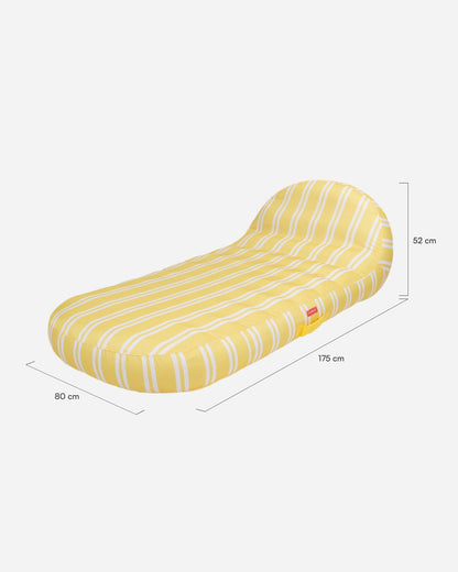 Flotador tumbona amarilla - MONTECARLO - Flamingueo