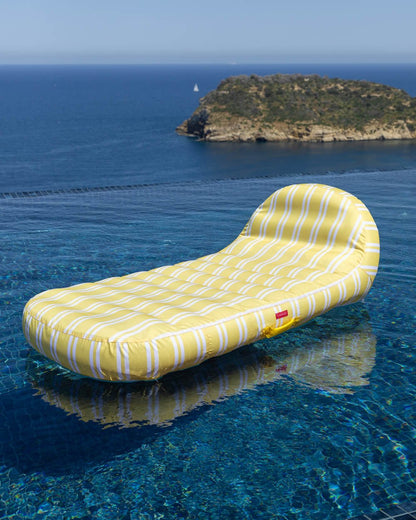 Flotador tumbona amarilla - MONTECARLO - Flamingueo