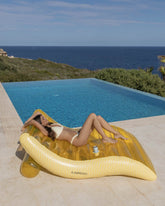 Flotador tumbona amarilla - PALERMO - Flamingueo