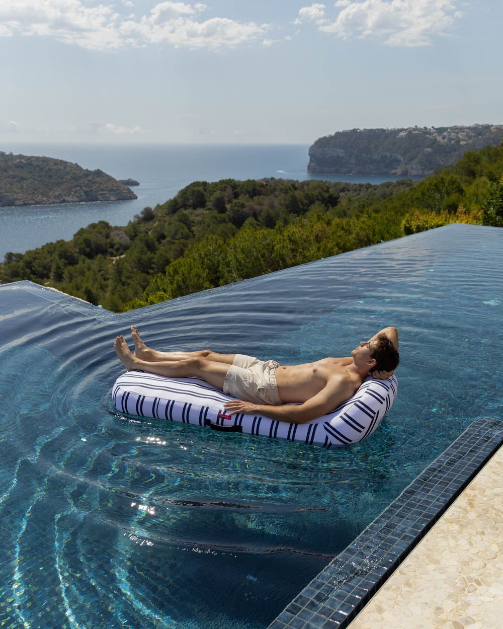 Flotador tumbona azul - MONTECARLO - Flamingueo