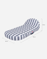 Flotador tumbona azul - MONTECARLO - Flamingueo