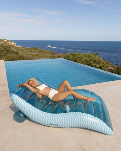 Flotador tumbona azul - PALERMO - Flamingueo