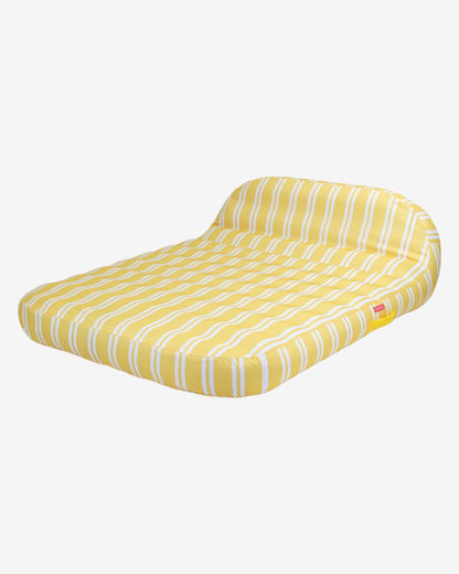Flotador tumbona doble amarilla - MÓNACO - Flamingueo