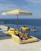 Flotador tumbona doble amarilla - MÓNACO - Flamingueo