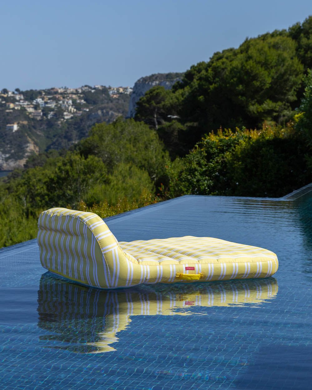 Flotador tumbona doble amarilla - MÓNACO - Flamingueo