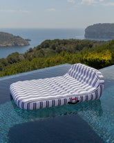 Flotador tumbona doble azul - MÓNACO - Flamingueo