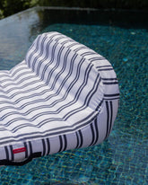 Flotador tumbona doble azul - MÓNACO - Flamingueo